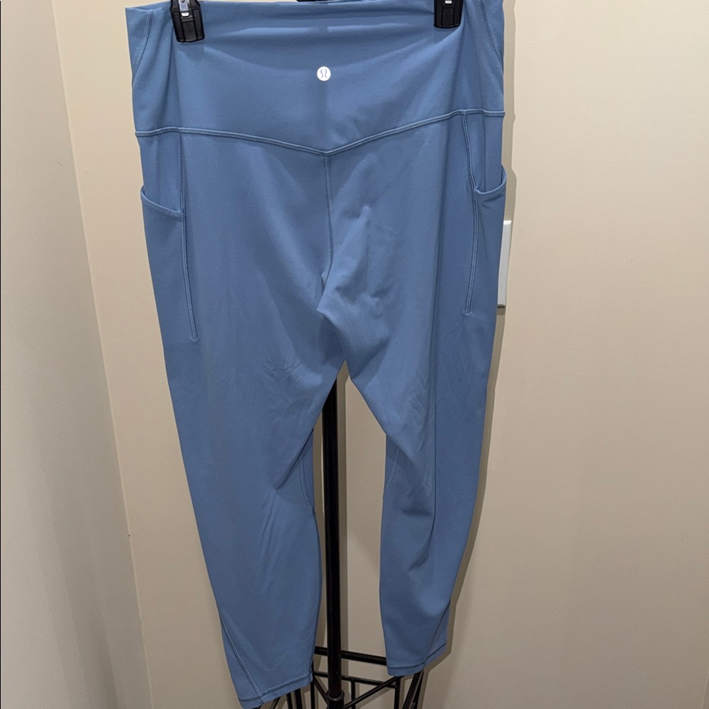 lululemon athletica Blue High-Rise Leggings with Side Pockets